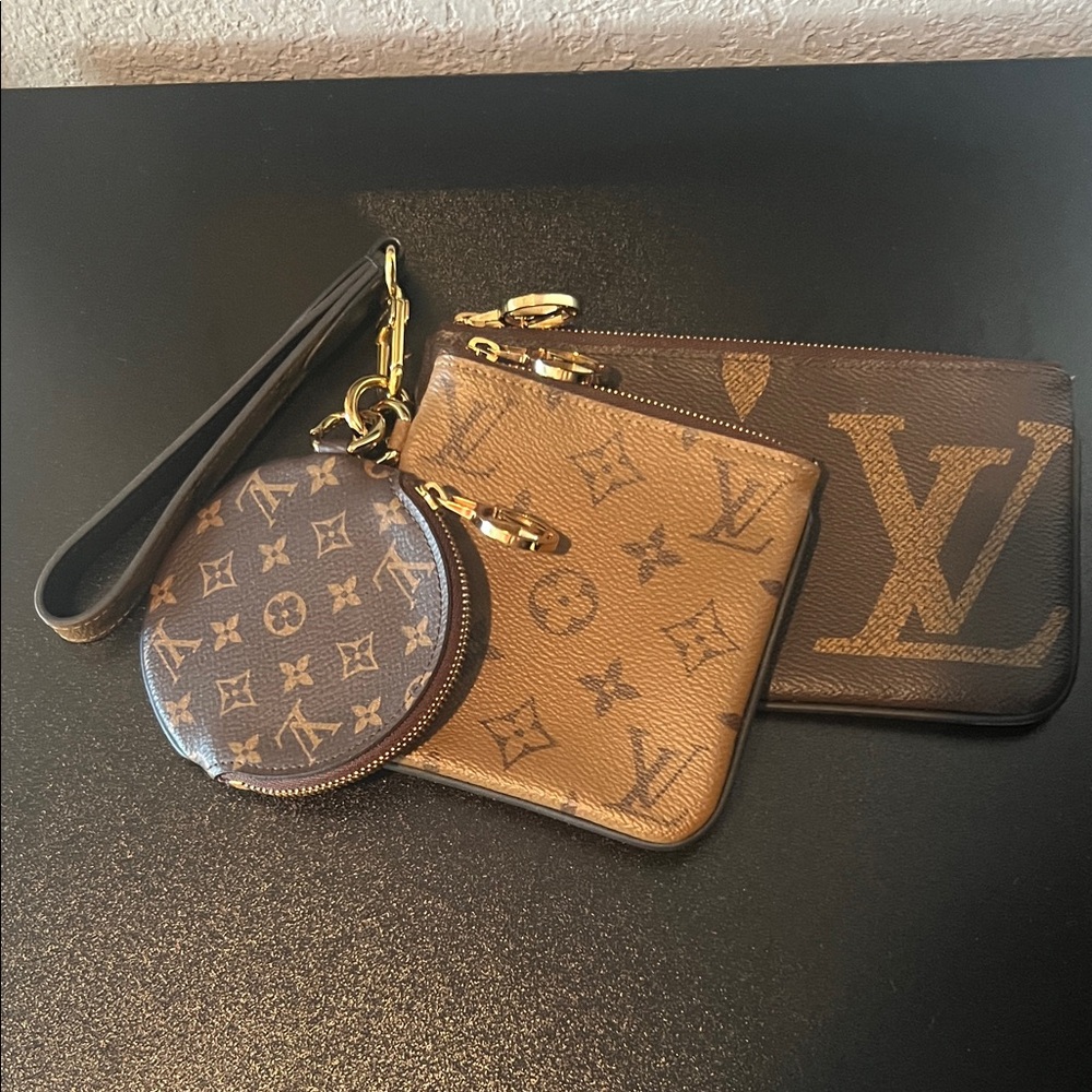 Louis Vuitton Reverse Monogram Trio Pouch
